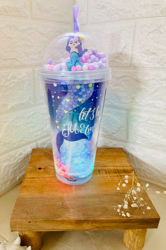 لیوان اسموتی طرح پری دریایی