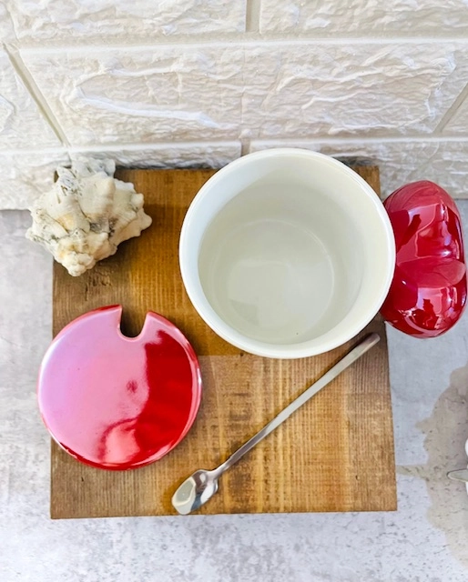 ماگ دردار وقاشق دار