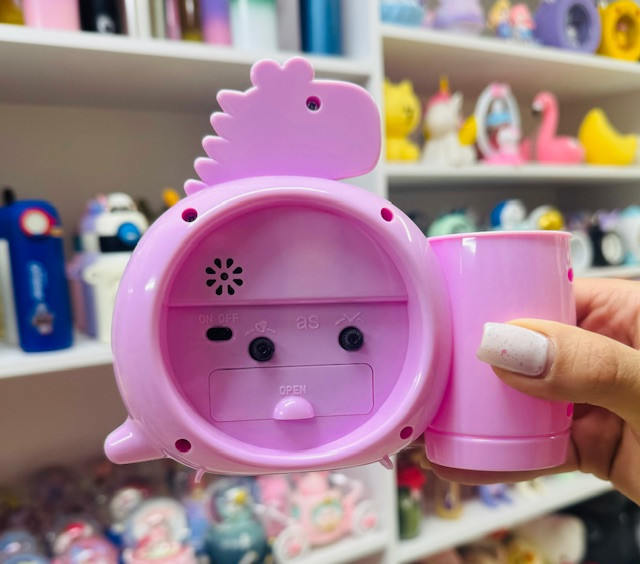 ساعت فانتزی دایناسور صورتی